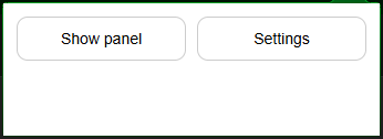 Extension dropdown with Settings